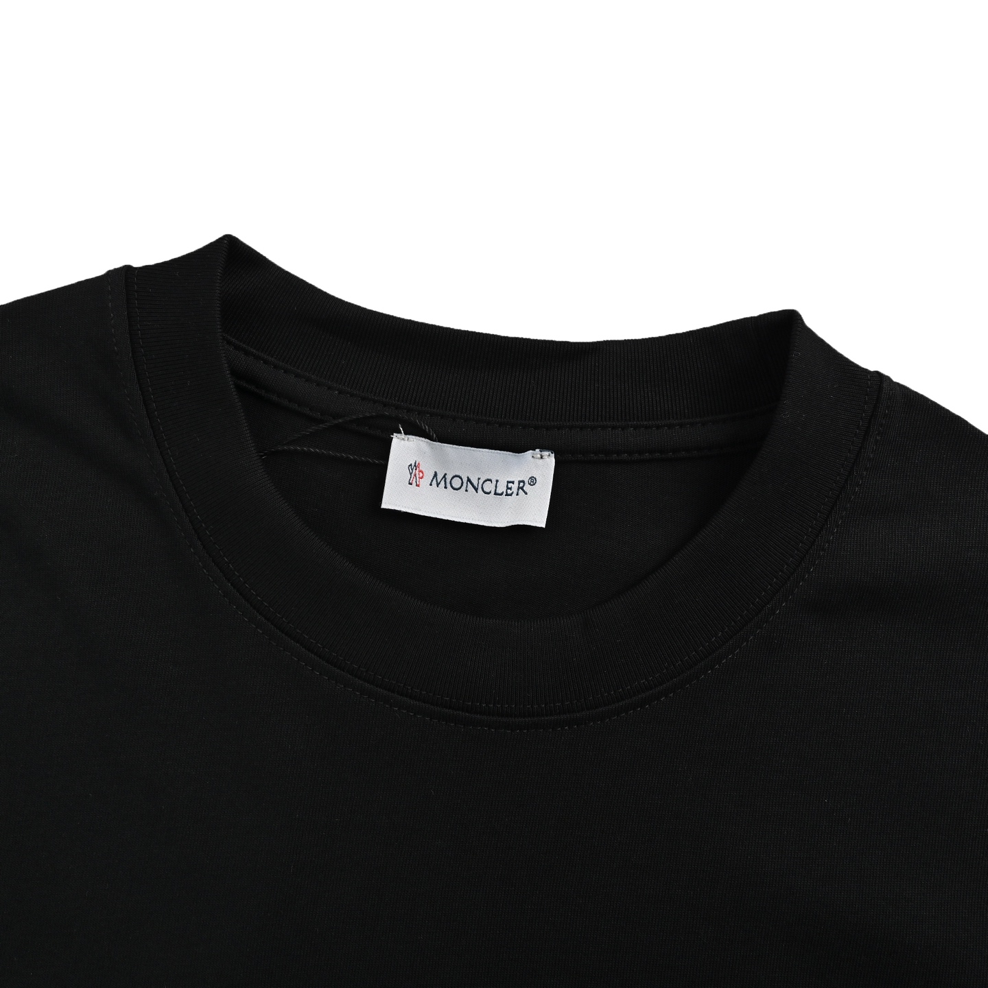 Moncler classic flocked letter logo print short sleeves