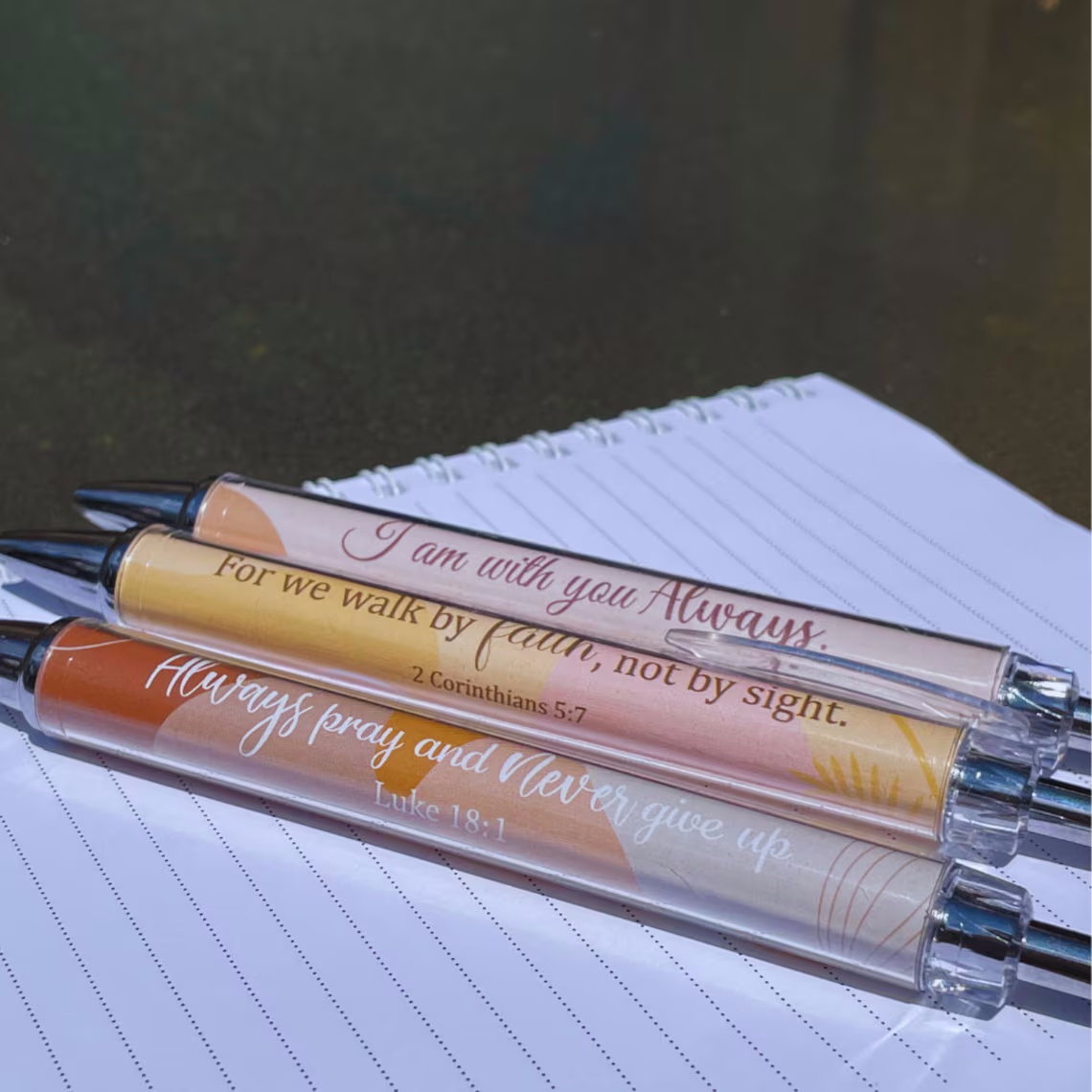 Faith-Based Scripture Pens | Gift Set for Christians