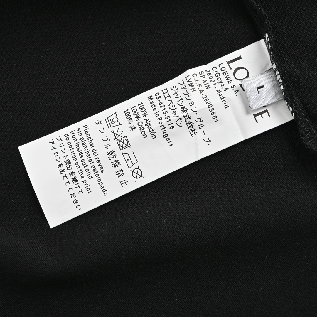 Loewe 23ss embossed logo short sleeve