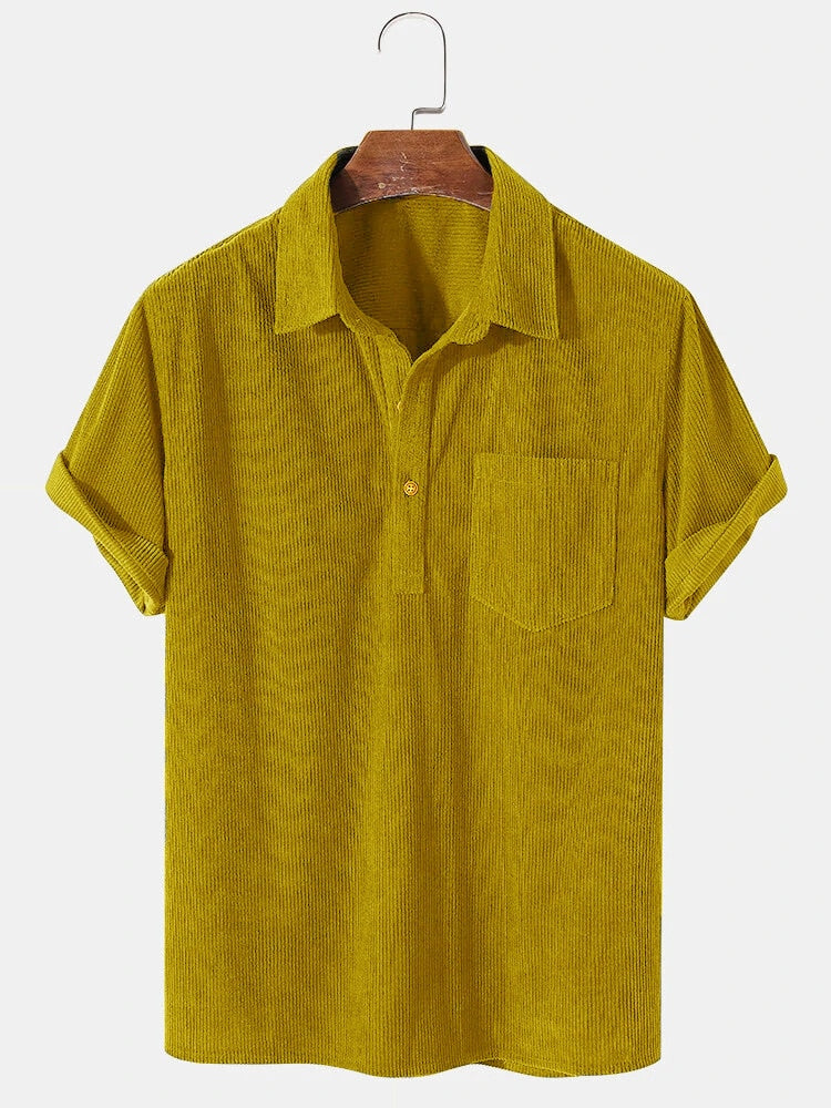 Men's Corduroy Polo Shirt