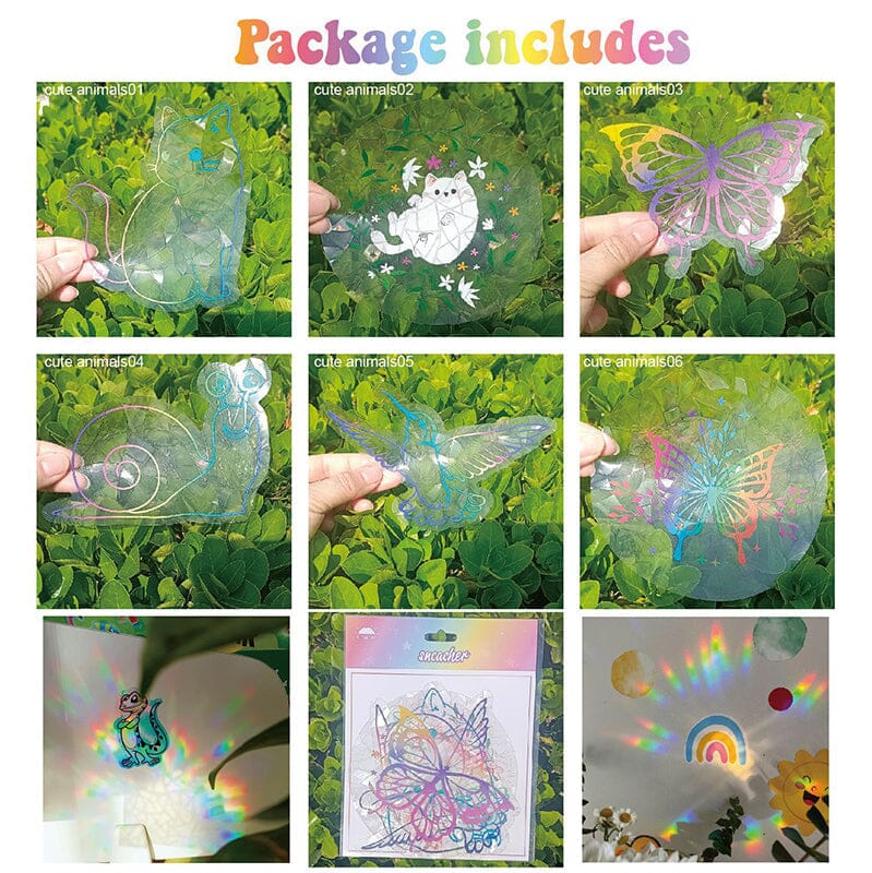 🔥Last Day 60% OFF🔥PVC animal colorful anti-collision glass sticker