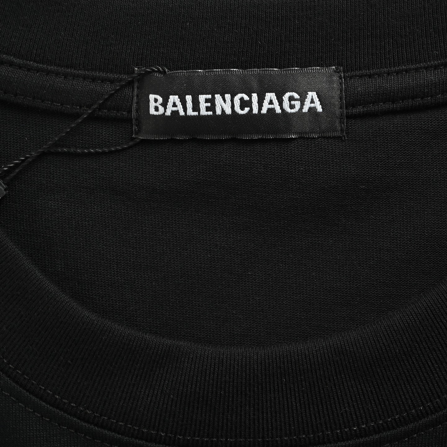 Balenciaga 25ss Sanskrit letters flocked print short sleeves