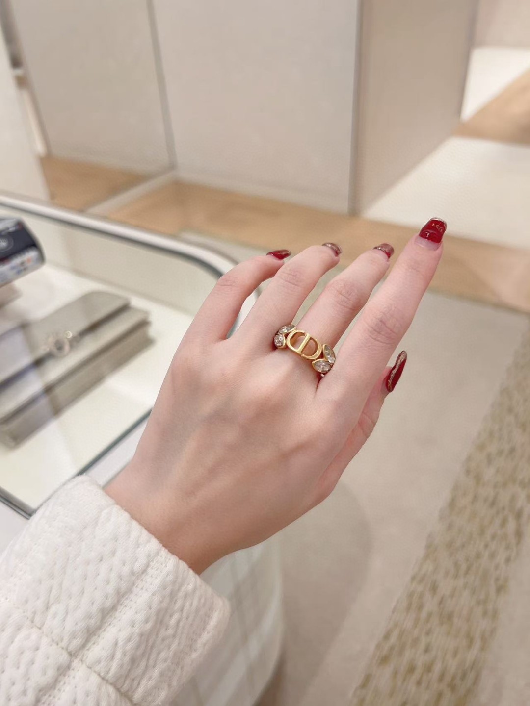 Dior wheat ear diamond ring