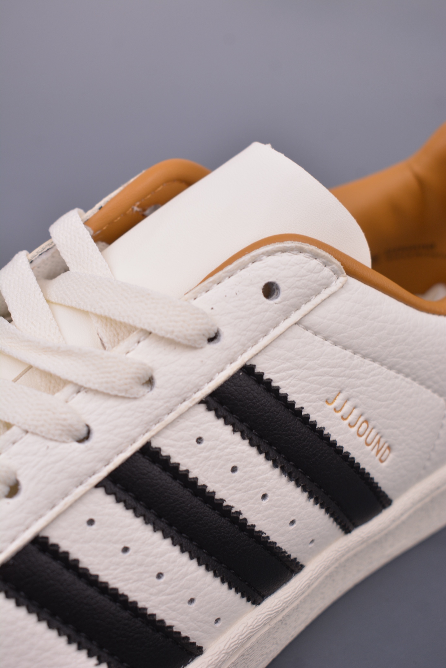 JJJJOUND x Adidas Originals Superstar 80s Sneakers Off-White, Black and Yellow IH8148