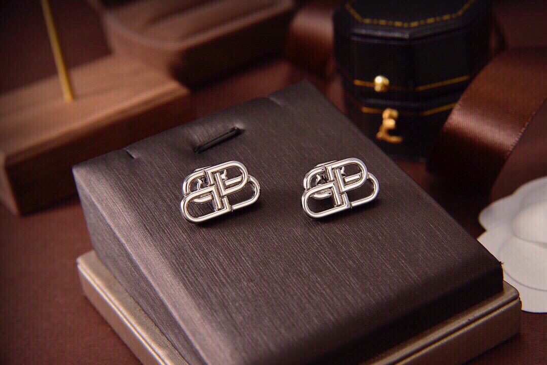 Balenciaga BB Stud Earrings
