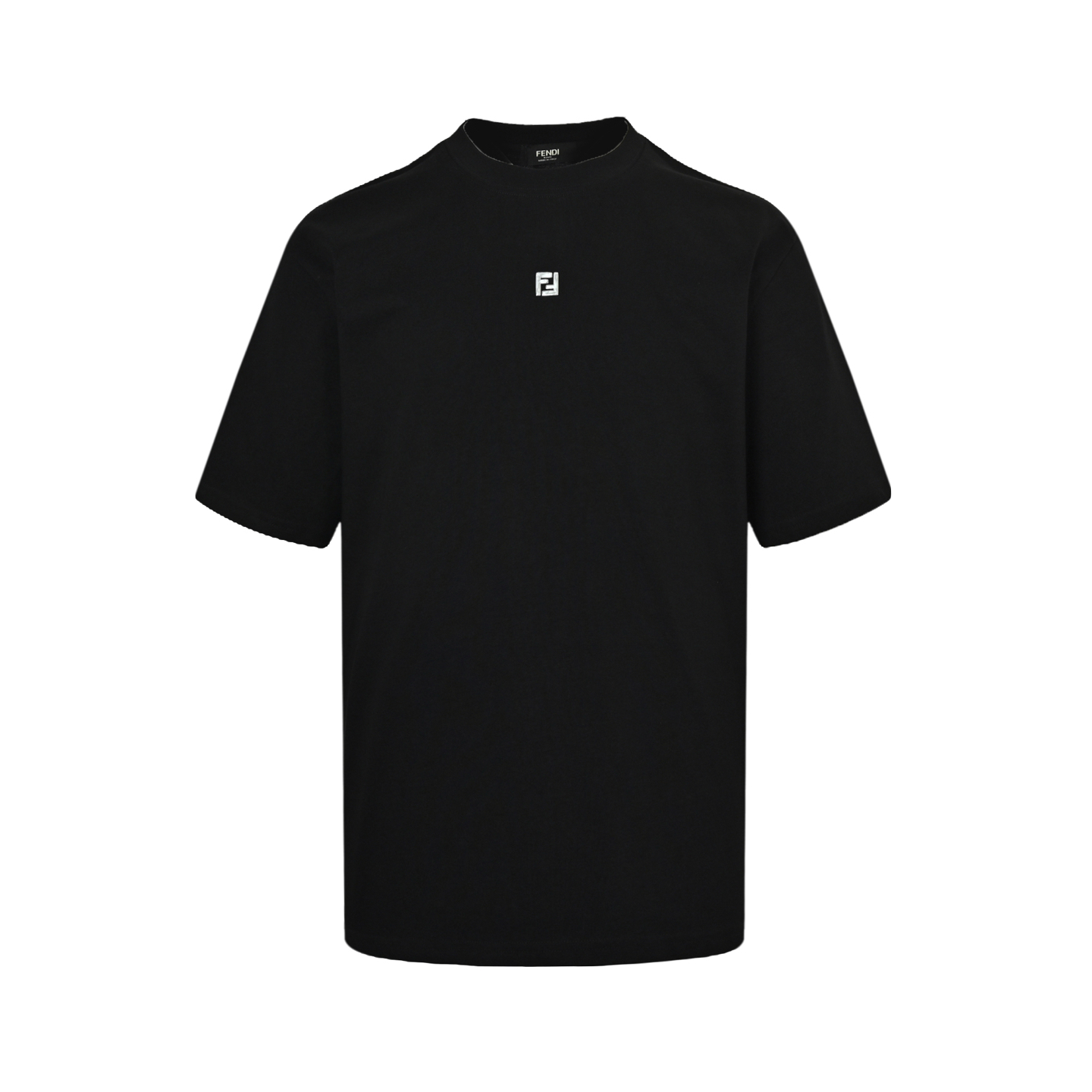 Fendi 24ss FF silver label laminated logo short sleeve
