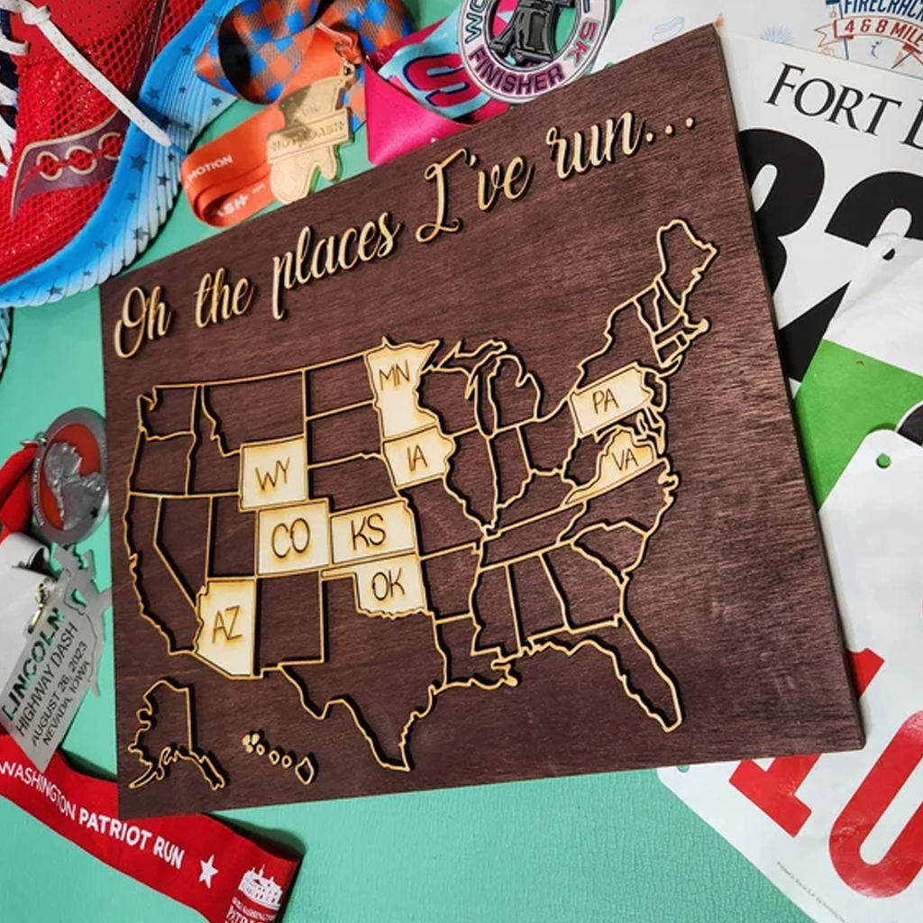 Run Travel Map USA