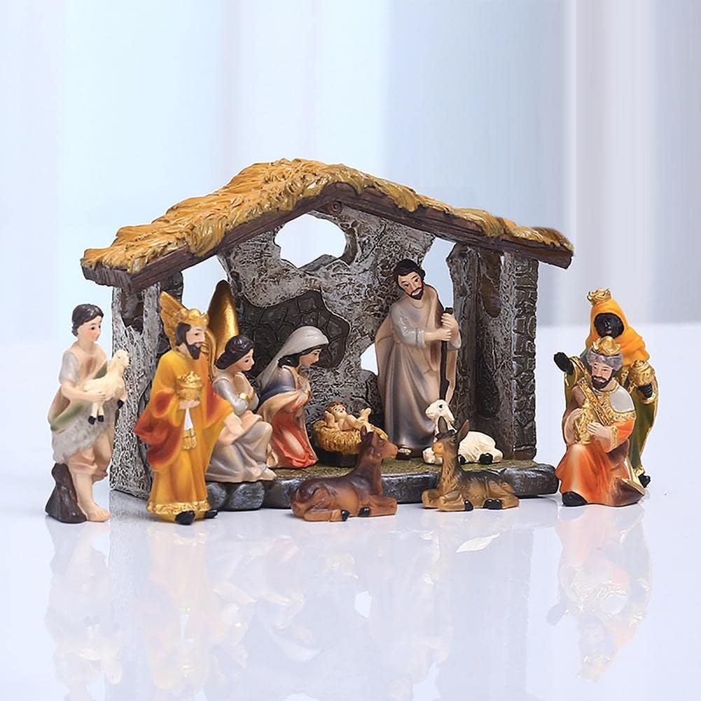 🎄🎅Early Christmas Sale 50% OFF-12pcs, Real Nativity Scene Figurines - Indoor Christmas Decoration🔥Buy 2 Get 10% OFF & Free Shipping