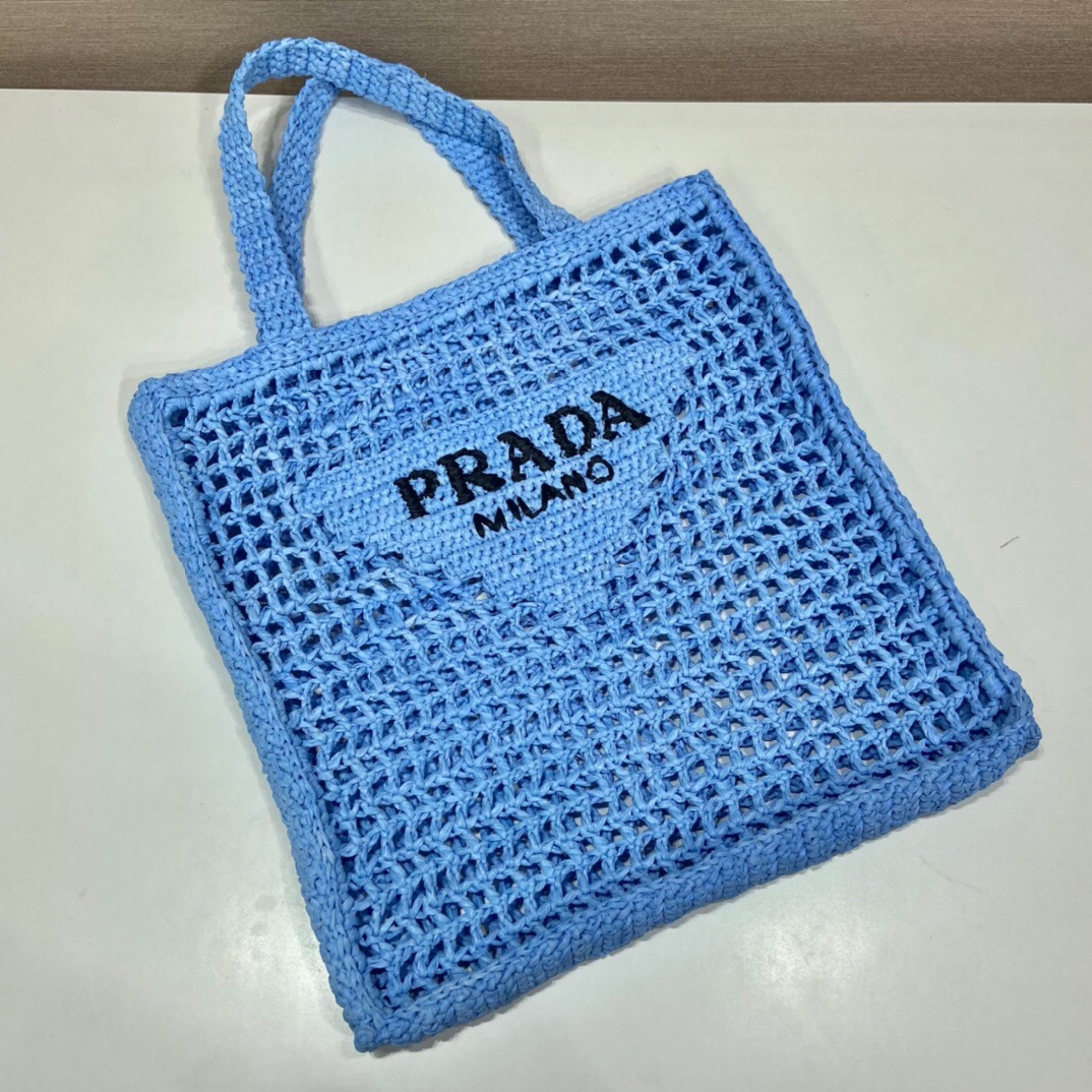Prada Raffia Tote Bag 1BG393