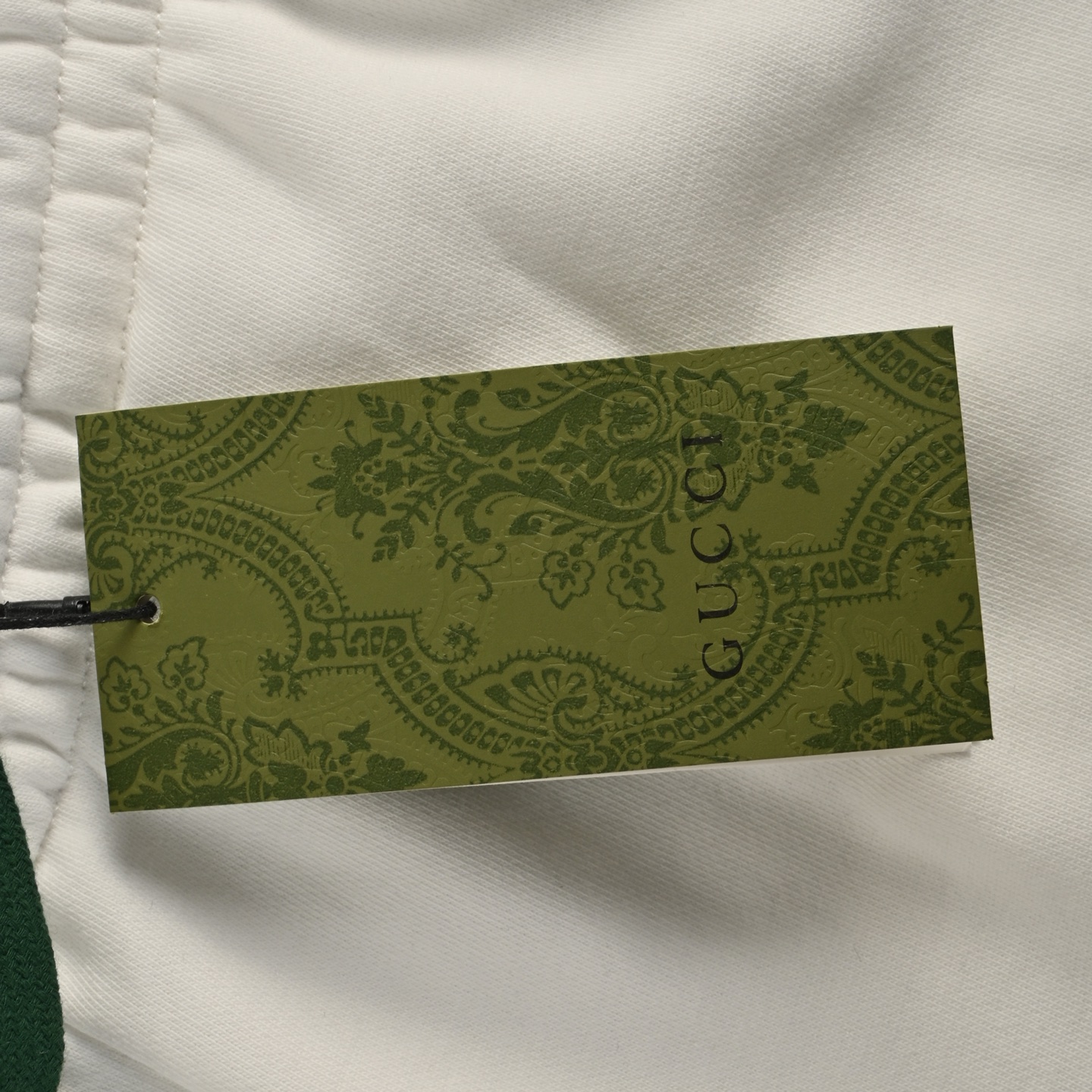 Gucci Side webbing double G embroidered lettering shorts