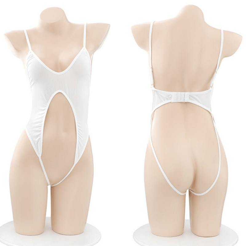 Cosplay Sailor Collar Hollow Out One-piece Uniform Lingerie