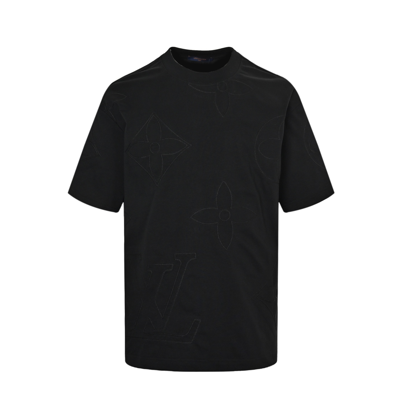 Louis Vuitton 25ss monogram embroidered short sleeve