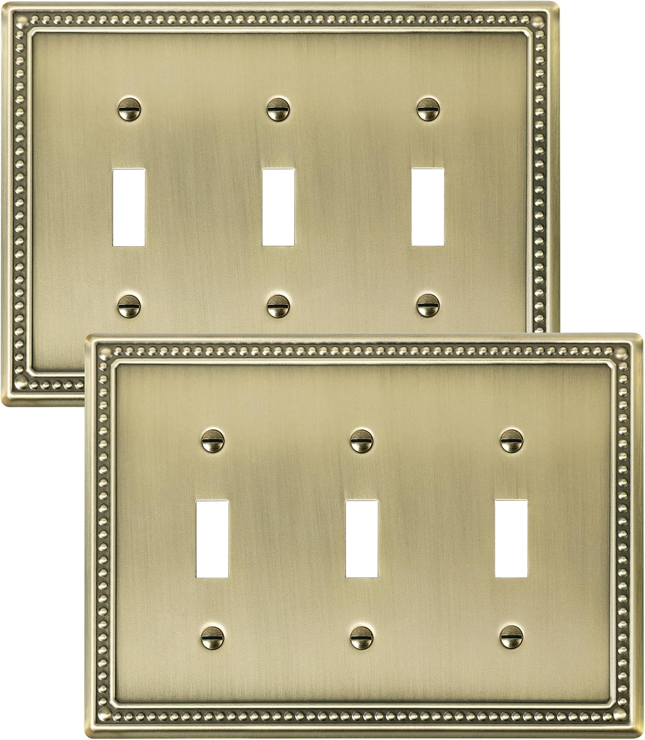 2-Pack Sunken Pearls Heavy Duty Decorative Wall Plate Switch Plate