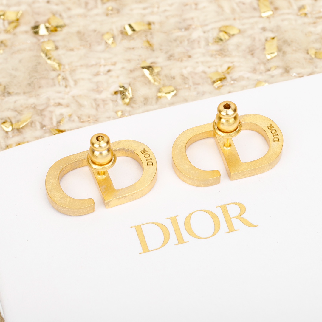 Dior CD Classic Stud Earrings