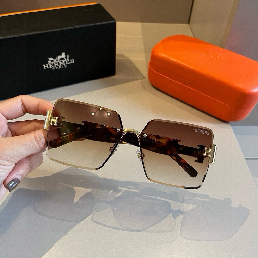 Hermes rimless sunglasses