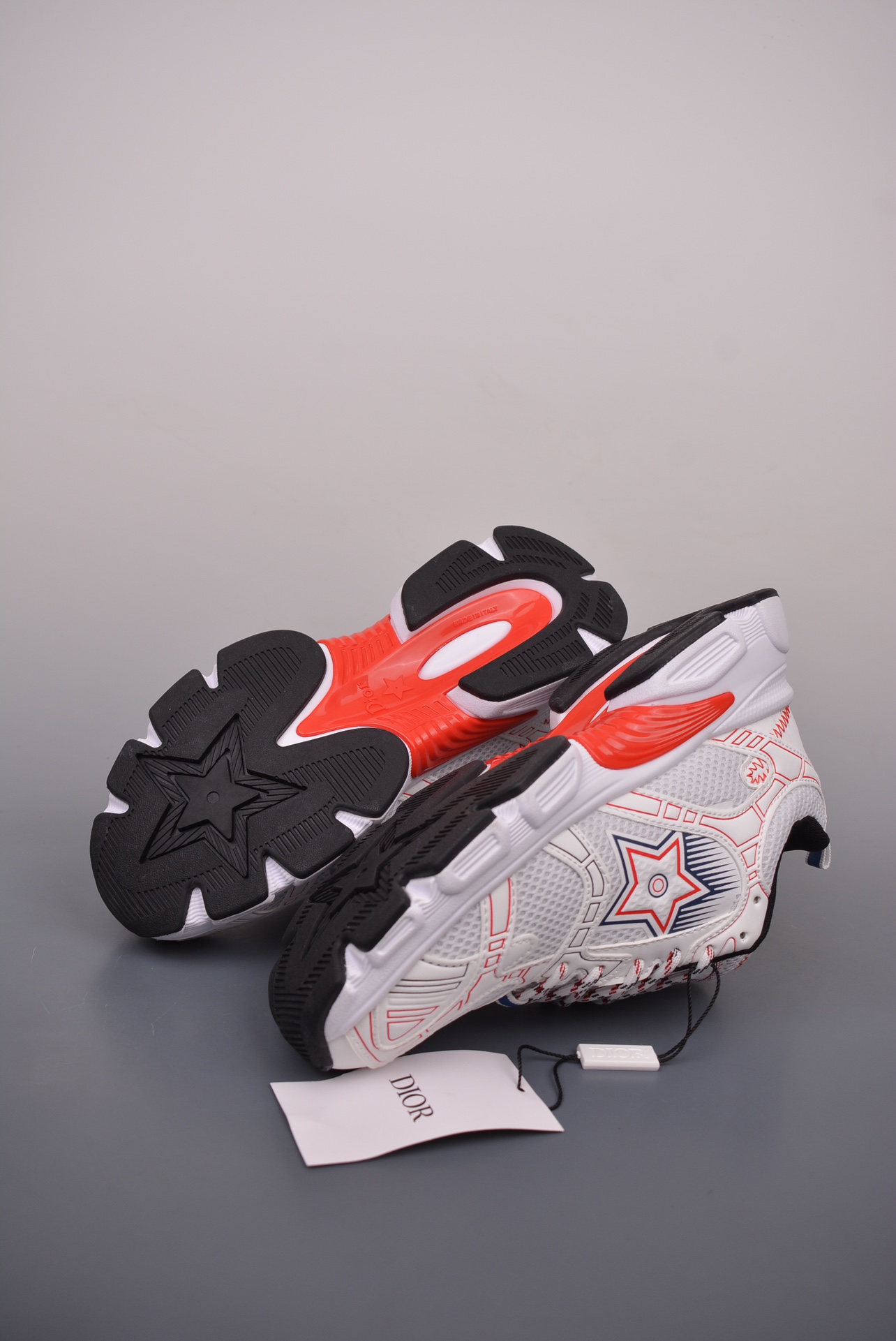 DIOR Chrono sneakers white and red