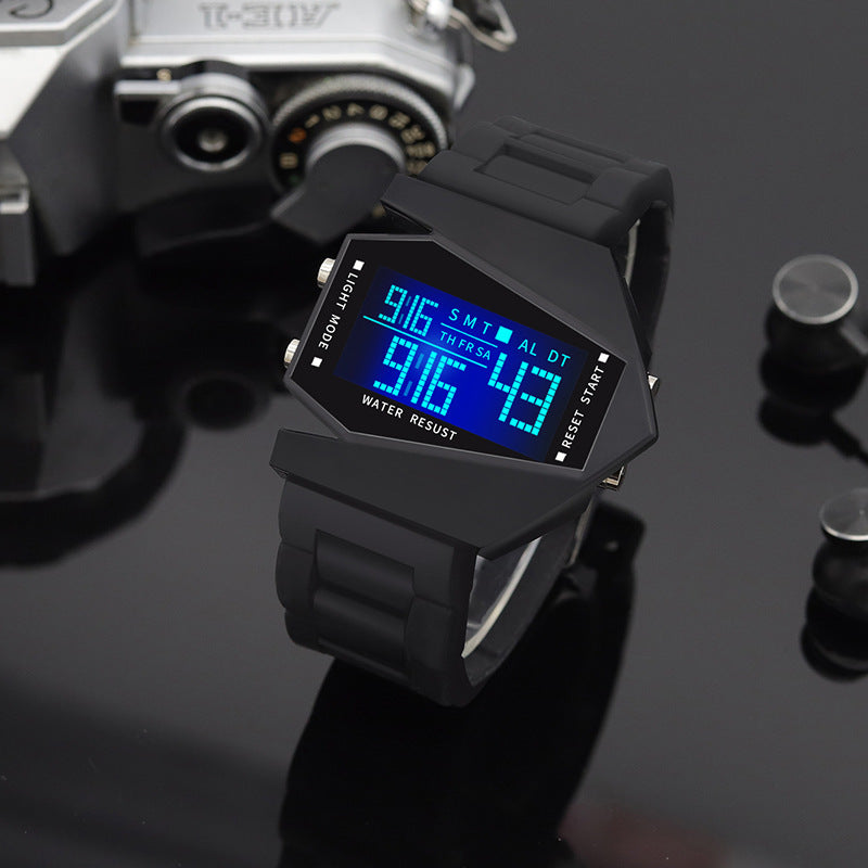 Creative Luminous Airplane Shape LED Watch