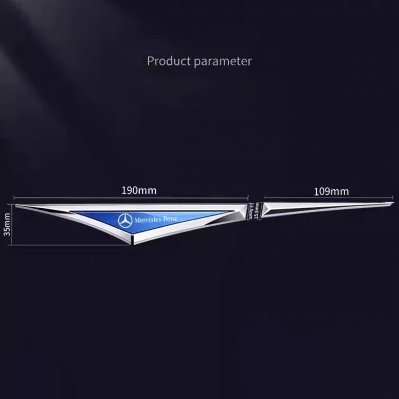 Universal 3D Blade Fender Side Marker Body Fender Decoration (2PCS)