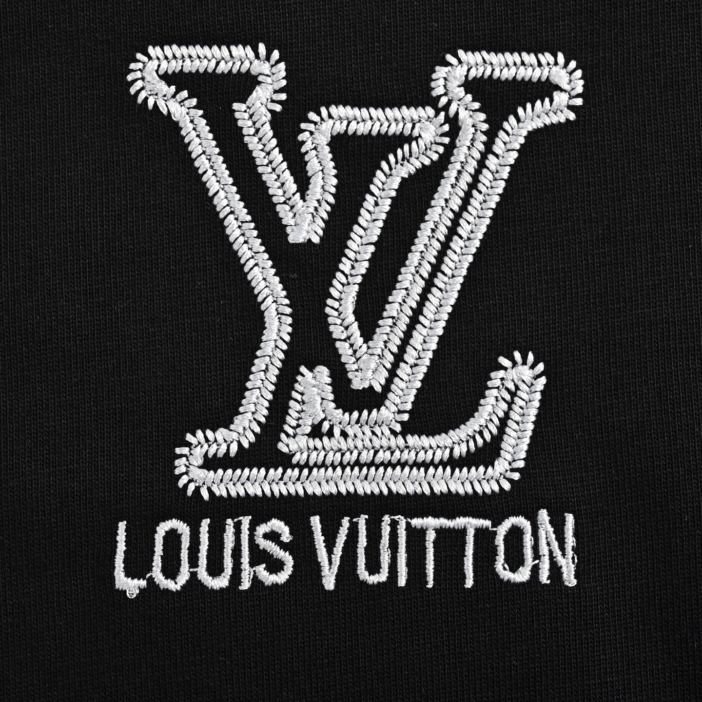 Louis Vuitton 25ss embroidered monogram short sleeve