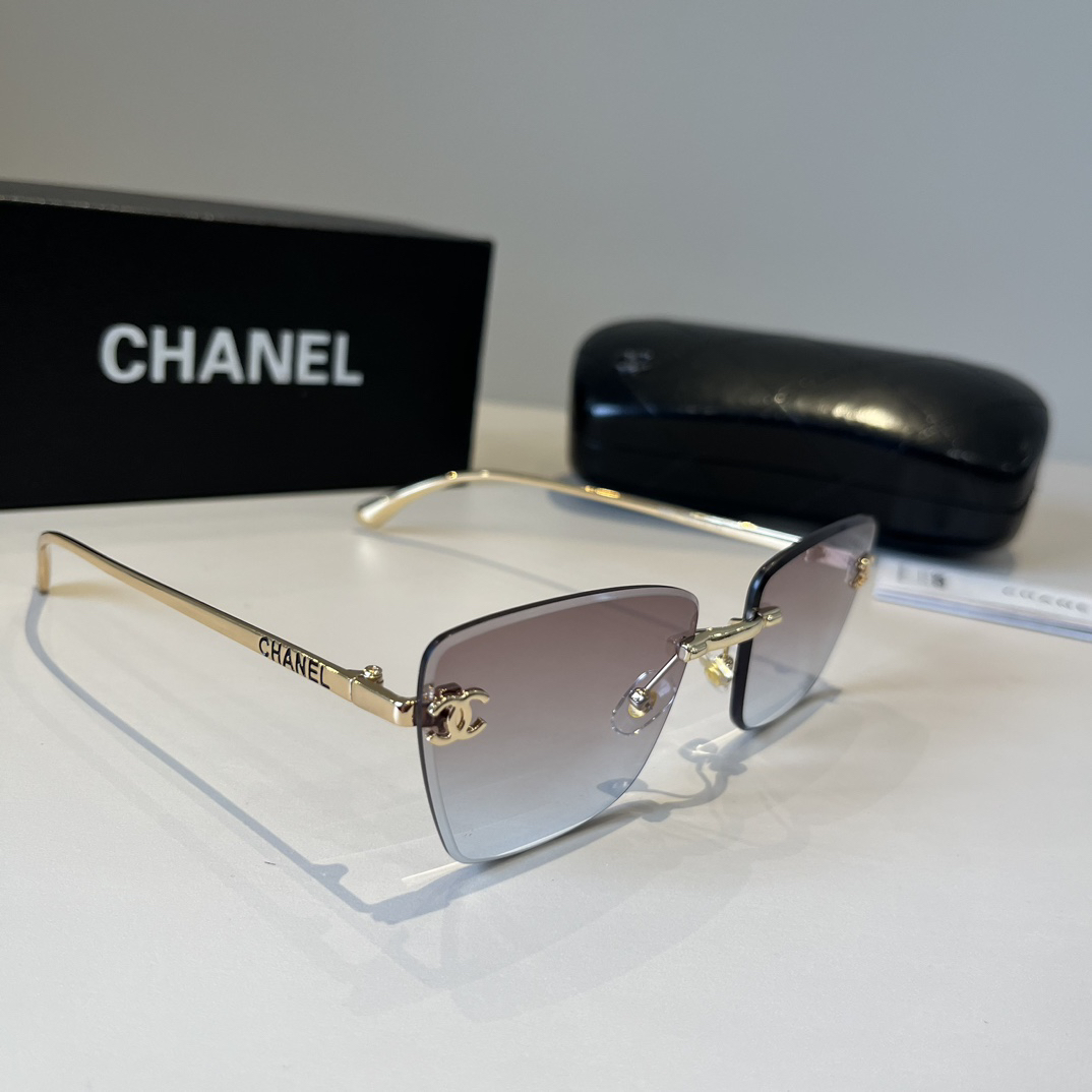 Chanel rimless sunglasses