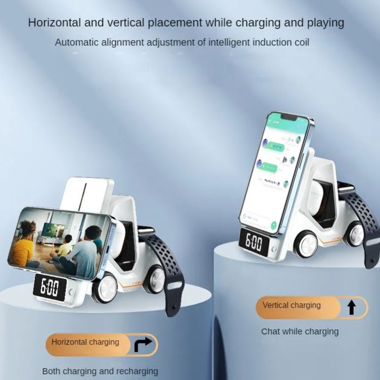 🎄Christmas Special Sale-[SAVE 50% OFF]-Ciosuinu Design Shop | New desktop 3-in-1 wireless fast charging bracket car shape--Limited Time Free Shipping