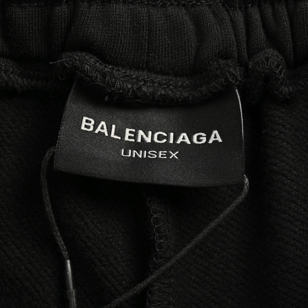 Balenciaga 24ss flame embroidered basic shorts