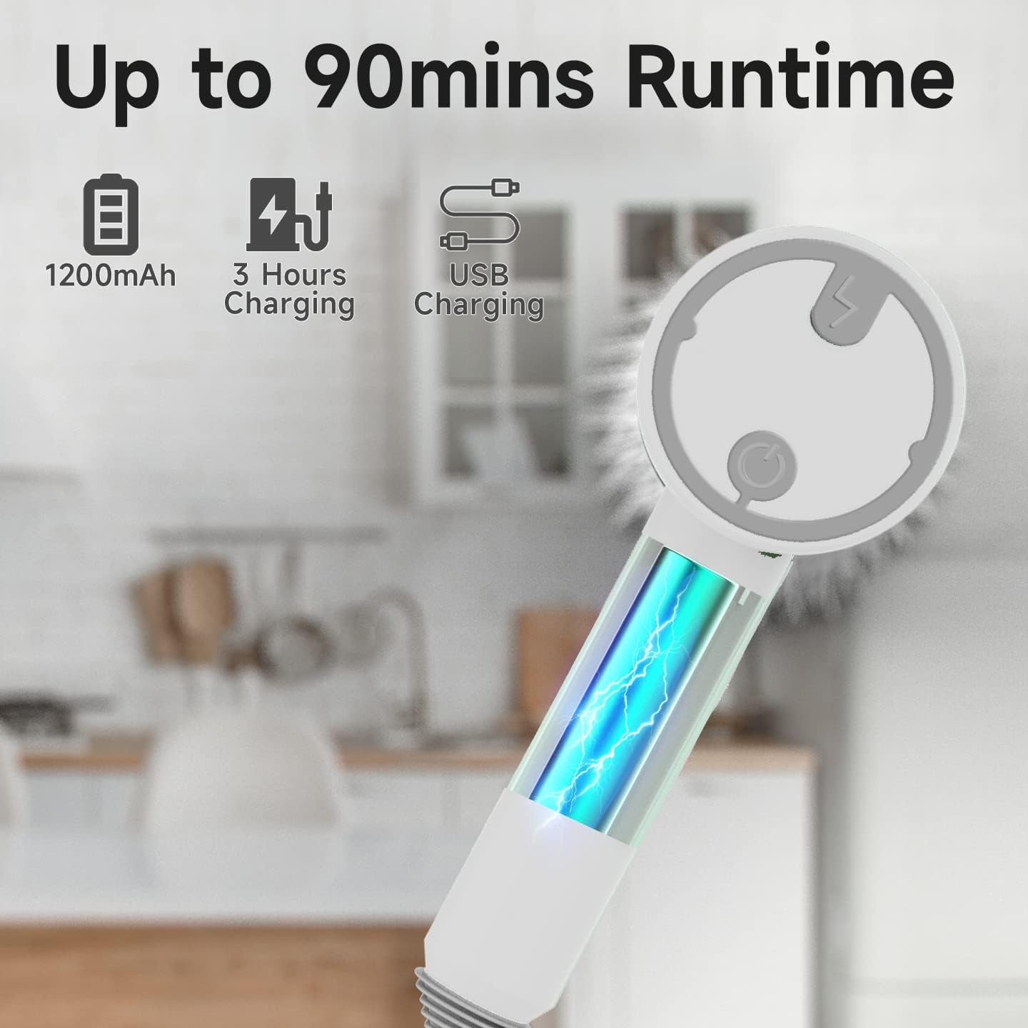 White Electric Spin Scrubber
