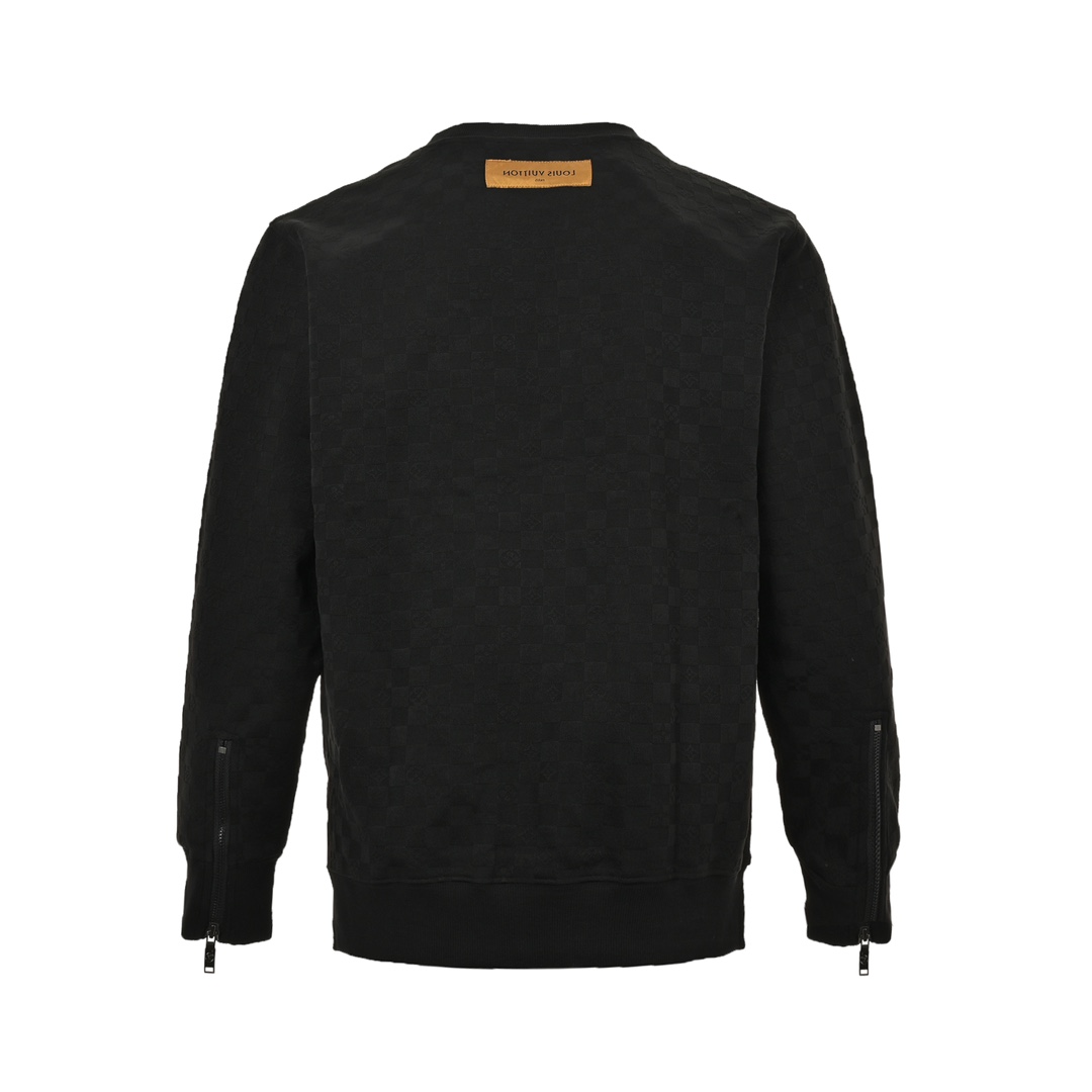 Louis Vuitton 24Fw Checkerboard Crew Neck Sweatshirt