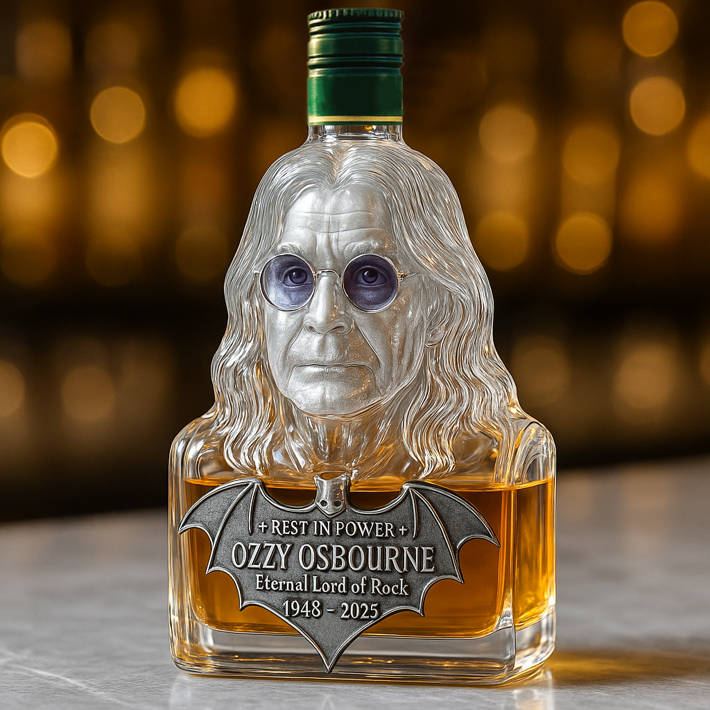 🖤Immortalized in Glass — The Ozzy Osbourne Tribute Decanter