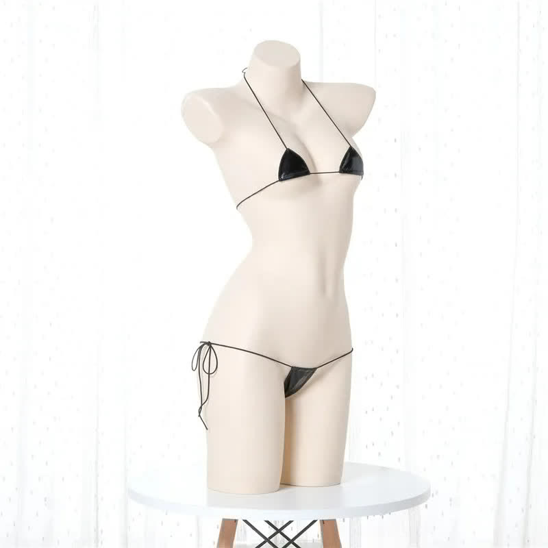Sexy Lace Up Bikini Lingerie Set
