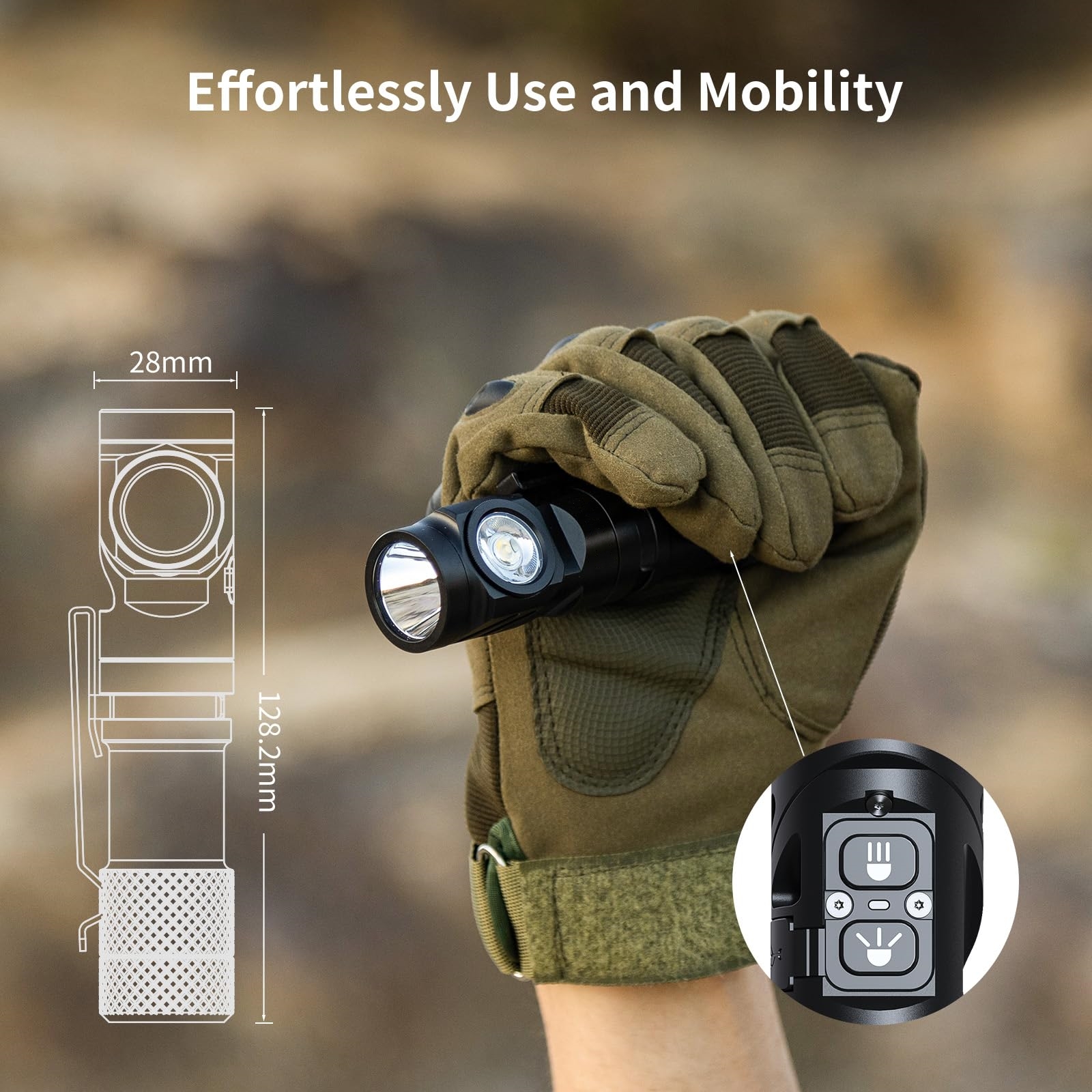👍Last Day Promotion 60% OFF💥 - New Rotatable Dual Light Source L1 Multiple Flashlight - Super Bright Tactical Waterproof Powerful Handheld Flash Light