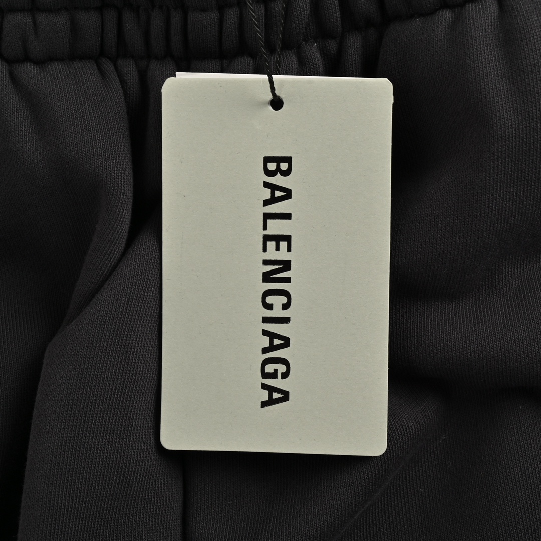 Balenciaga catwalk globe print washed distressed trousers