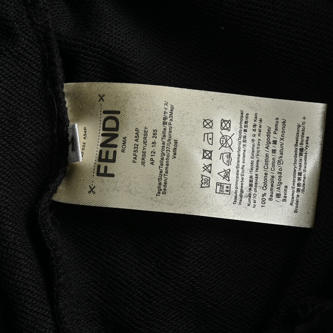 Fendi 24ss FF flocked twill lettering shorts
