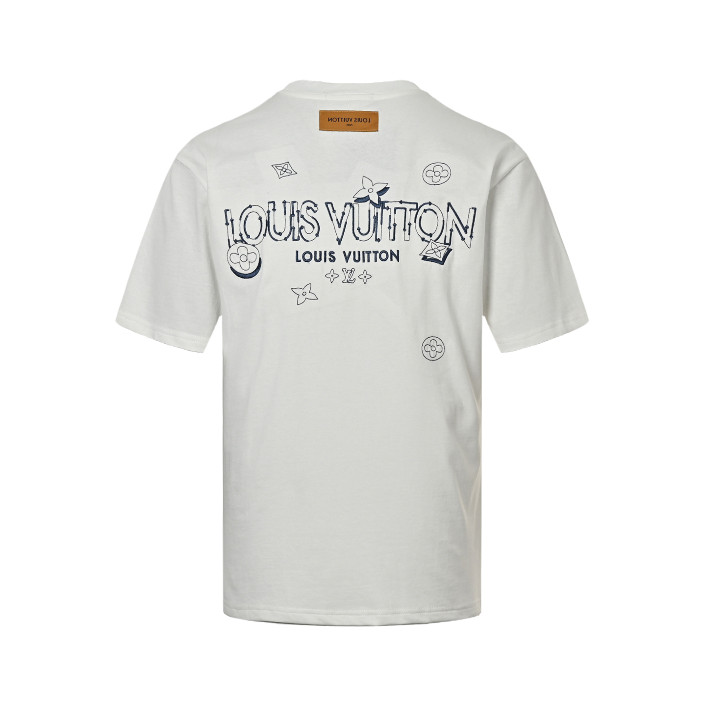 Louis Vuitton 25ss four-leaf clover monogram embroidered short sleeve