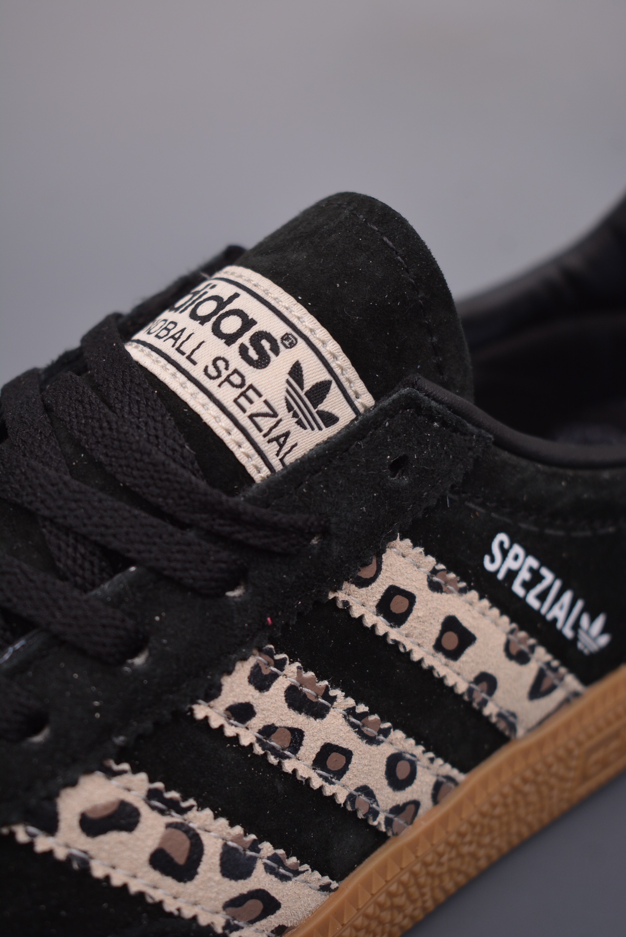 Adidas Originals Handball SPZL Black Khaki Leopard Print JH9092