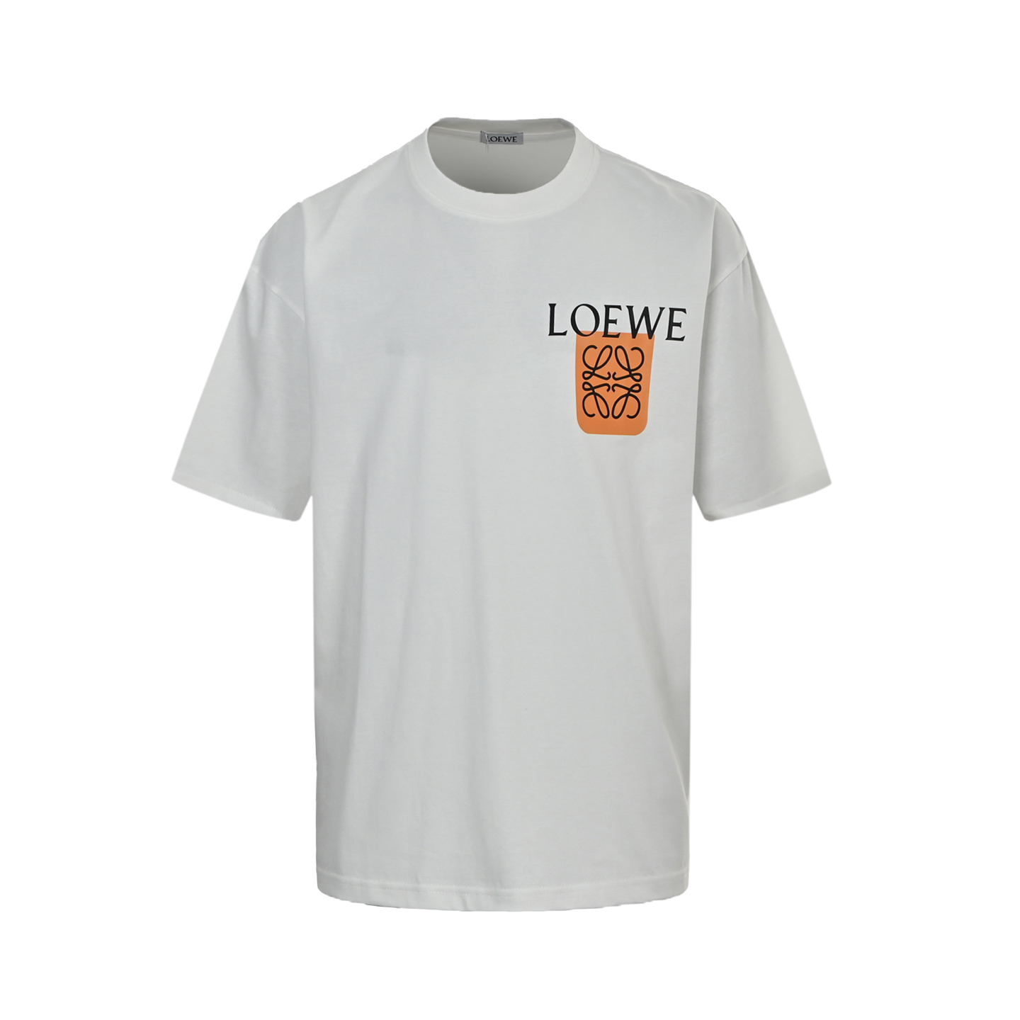 Loewe 25ss fluorescent yellow card short sleeve