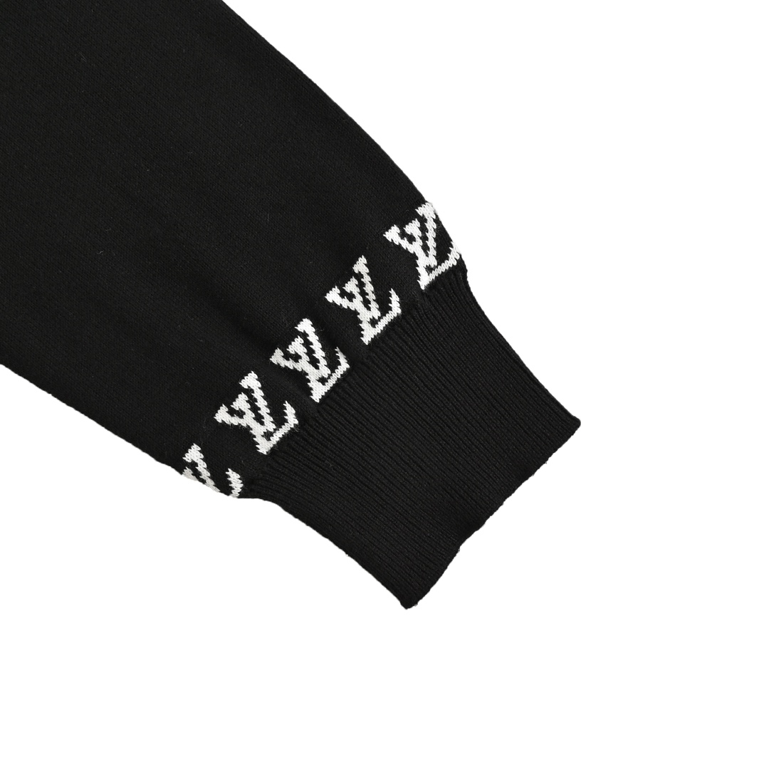 Louis Vuitton 24Fw jacquard logo thin long-sleeved sweater