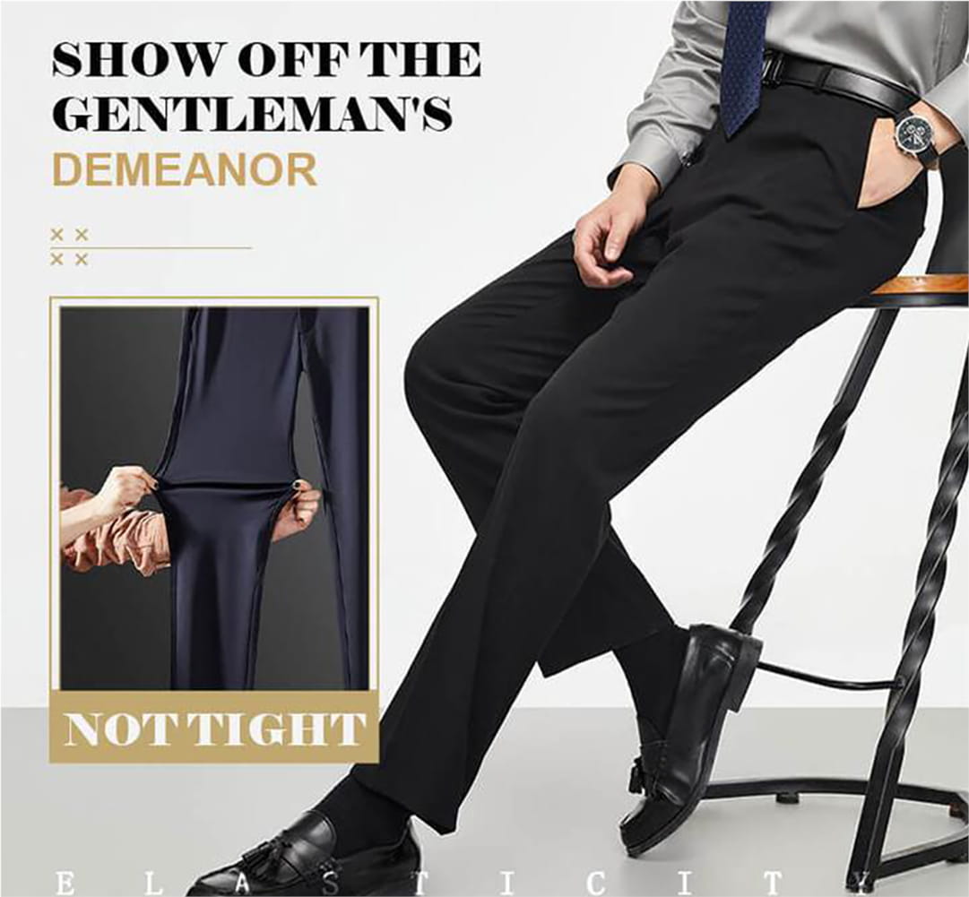 Men's Summer Slim Suit Business Pants