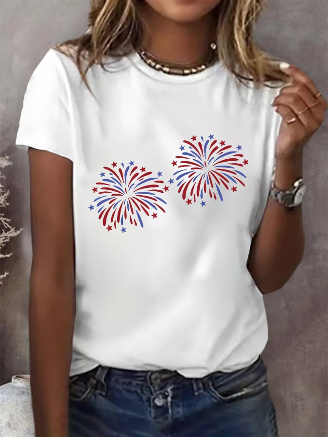 Funny 4th of July Firework  for Women  T-Shirt