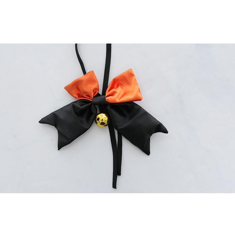 Pumpkin Little Devil Wings Bow Bell Lingerie Set