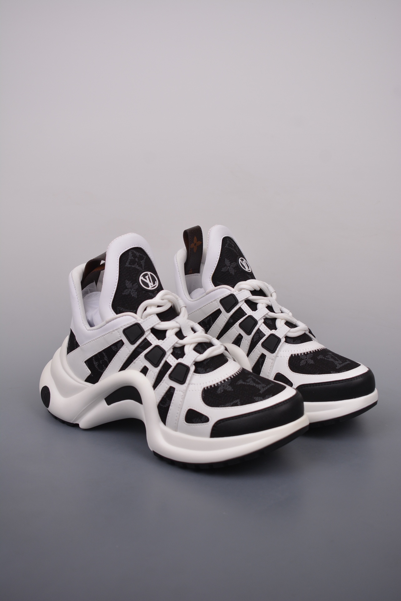 Louis Vuitton Archlight Sneakers Black and White Jacquard