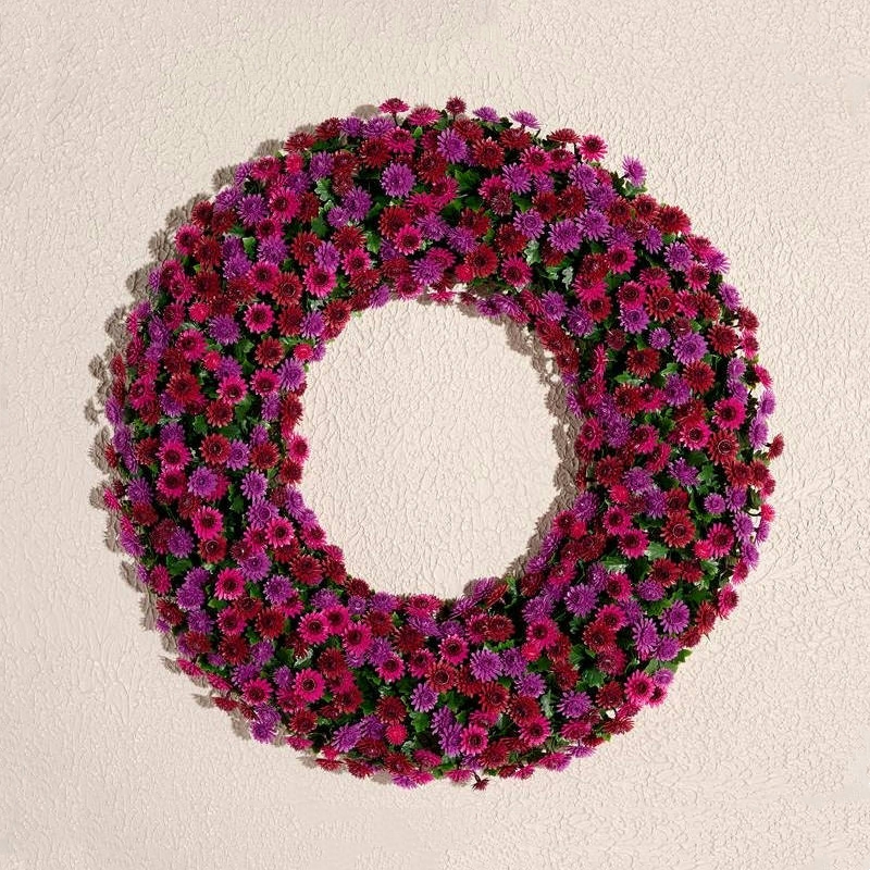 🏆Flash Sale⚡Artificial Faux Mum Wreath 22