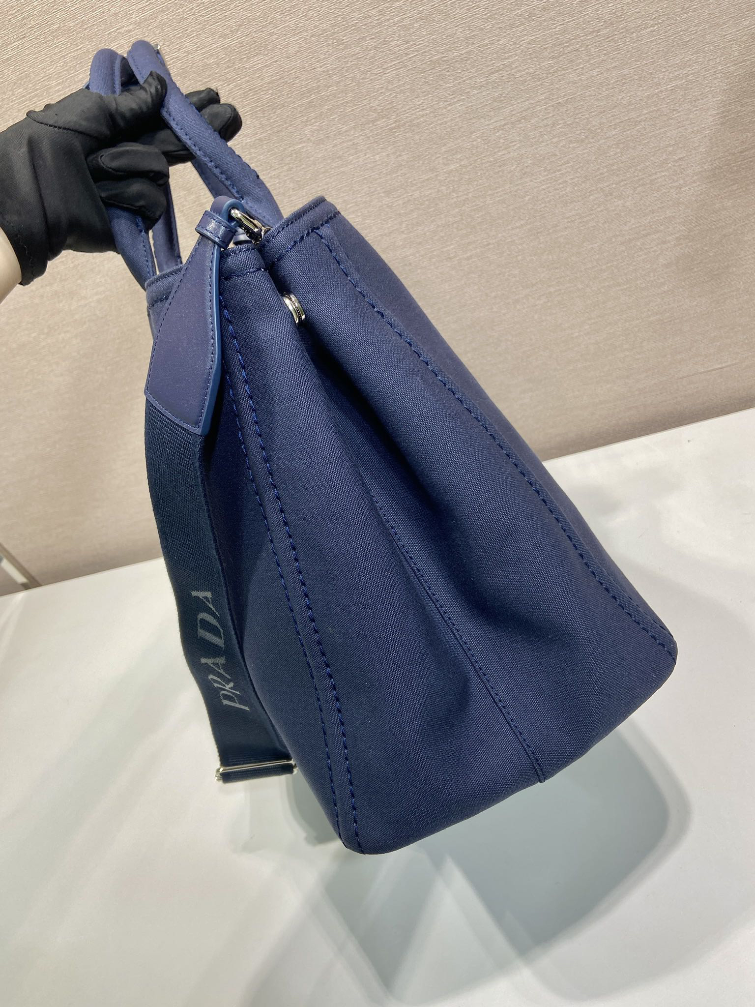 Prada Canvas Tote Bag 2VG131