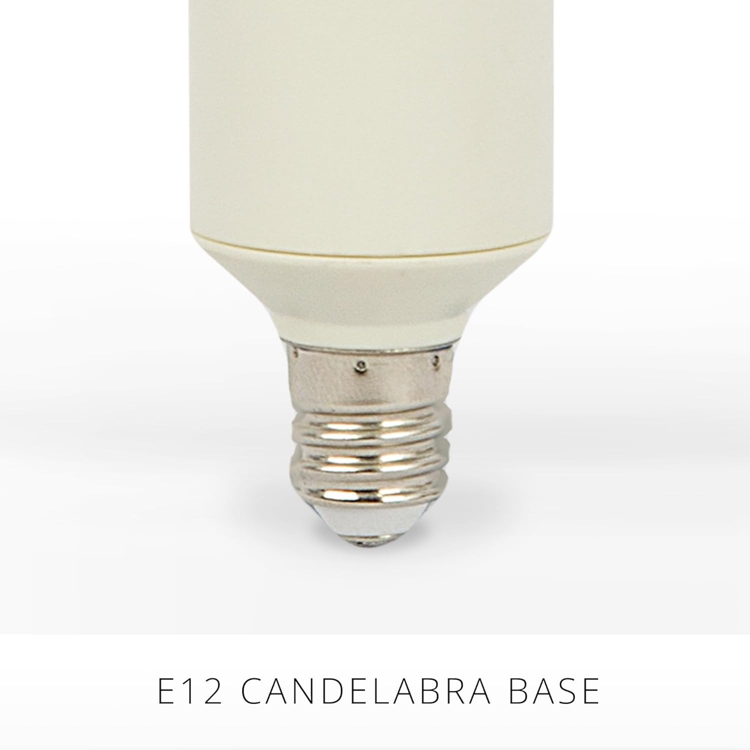 🔥ON SALE🔥Pearl Ivory Flameless Candle E12 Taper Bulbs Flat Top