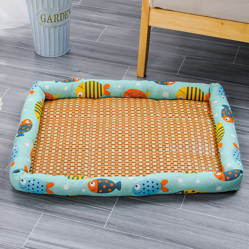 🔥Last Day Promotion-60% OFF🔥Ice Rattan Cooling Bed For Cats/Dogs