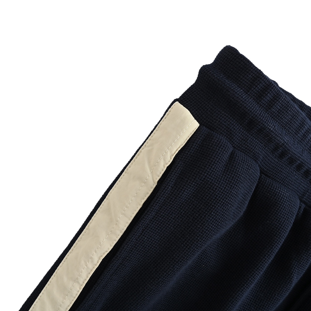 Gucci 24Fw embroidered logo paneled cuffed trousers