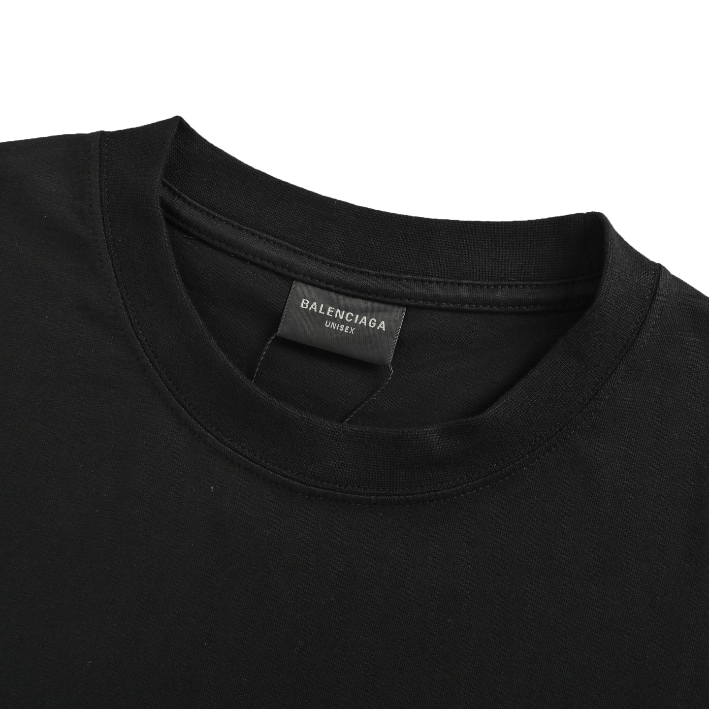 Balenciaga 25ss badge logo print short-sleeved shirt