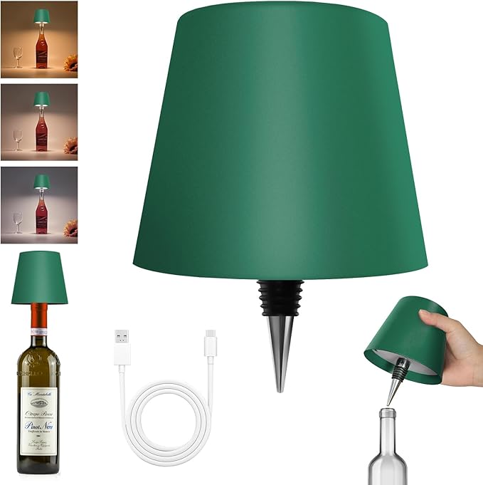 🔥Buy More Save More🔥🍾🍾Wireless Wine Bottle Lights-3 Color Temps, Type C Rechargeable