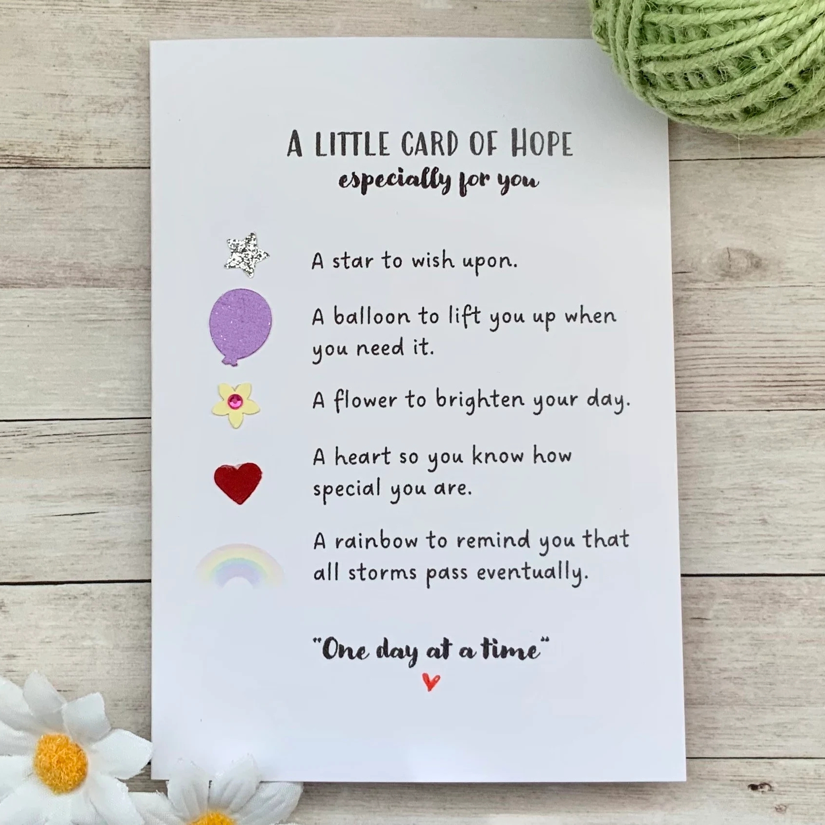 A Little Card Of Positivity | Anxiety Card