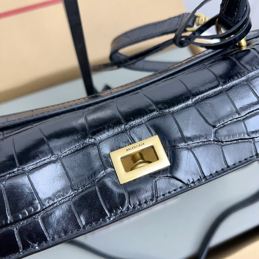 Balenciaga RODEO Crocodile Pattern Small Handbag